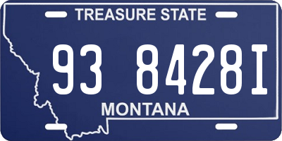 MT license plate 938428I