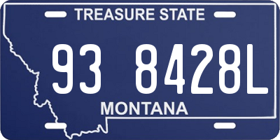 MT license plate 938428L