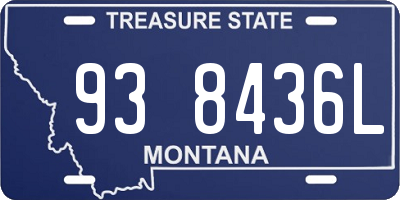 MT license plate 938436L