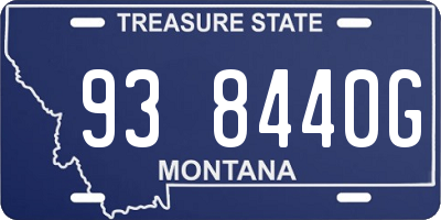 MT license plate 938440G