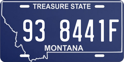 MT license plate 938441F