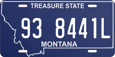 MT license plate 938441L