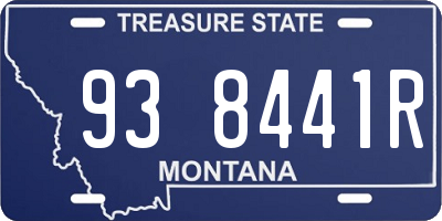 MT license plate 938441R