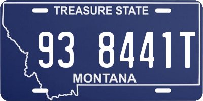 MT license plate 938441T