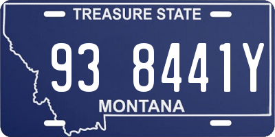 MT license plate 938441Y