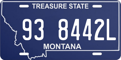MT license plate 938442L