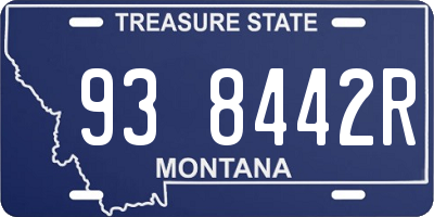 MT license plate 938442R