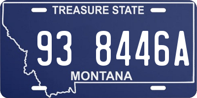 MT license plate 938446A