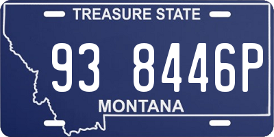 MT license plate 938446P