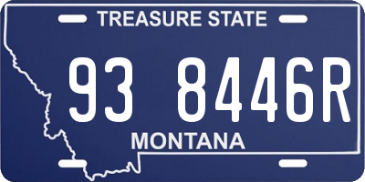 MT license plate 938446R