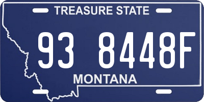 MT license plate 938448F
