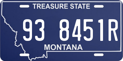MT license plate 938451R
