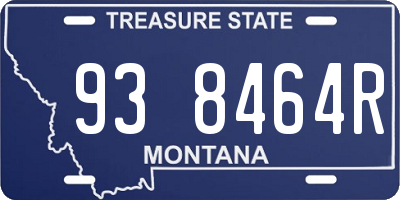 MT license plate 938464R