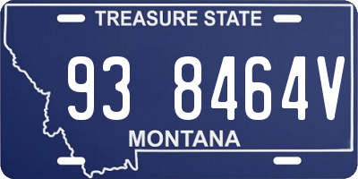 MT license plate 938464V