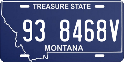 MT license plate 938468V