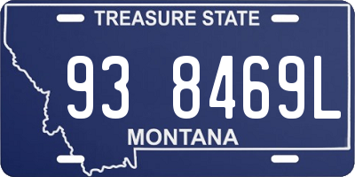 MT license plate 938469L