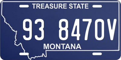 MT license plate 938470V