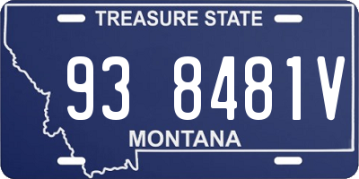 MT license plate 938481V