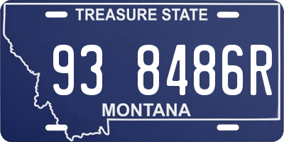 MT license plate 938486R