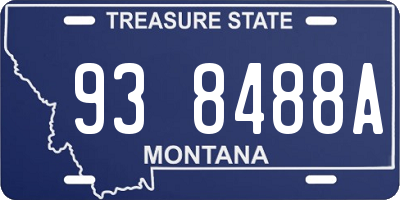 MT license plate 938488A