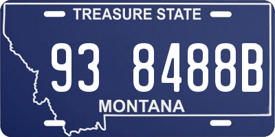 MT license plate 938488B