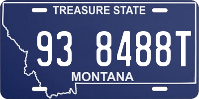MT license plate 938488T
