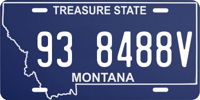 MT license plate 938488V