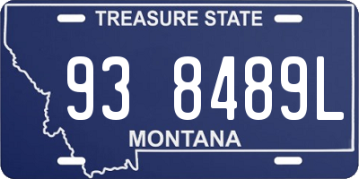 MT license plate 938489L