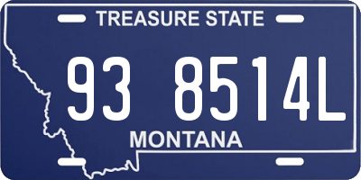 MT license plate 938514L