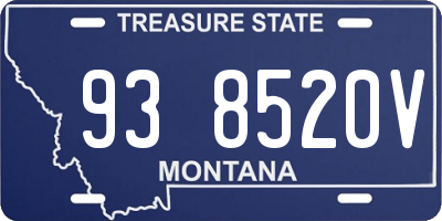 MT license plate 938520V
