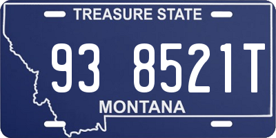 MT license plate 938521T