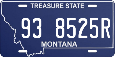 MT license plate 938525R
