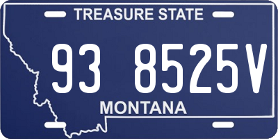 MT license plate 938525V