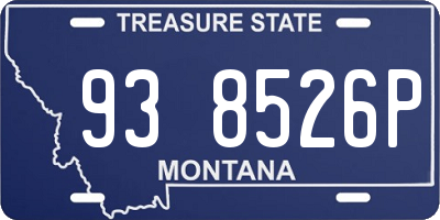 MT license plate 938526P