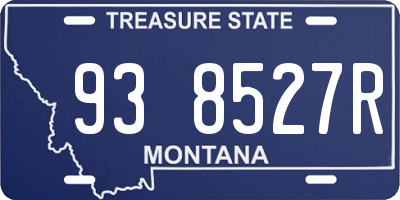 MT license plate 938527R