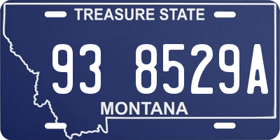 MT license plate 938529A