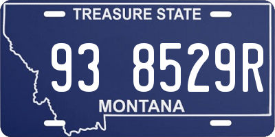 MT license plate 938529R