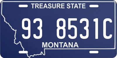 MT license plate 938531C