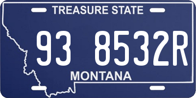 MT license plate 938532R