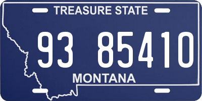 MT license plate 938541O