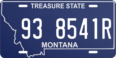 MT license plate 938541R