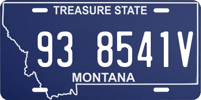 MT license plate 938541V