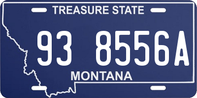 MT license plate 938556A