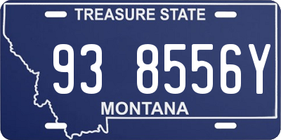 MT license plate 938556Y