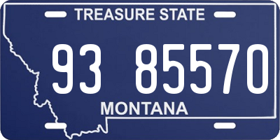 MT license plate 938557O
