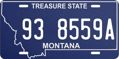 MT license plate 938559A