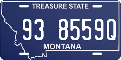 MT license plate 938559Q
