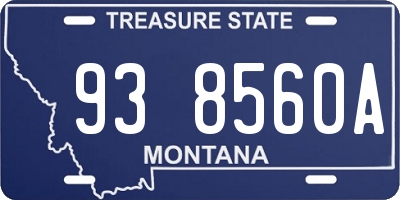 MT license plate 938560A