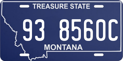 MT license plate 938560C