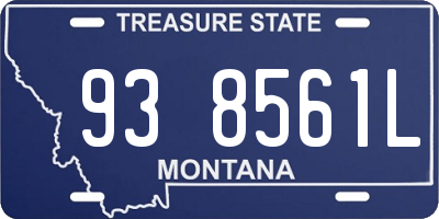 MT license plate 938561L
